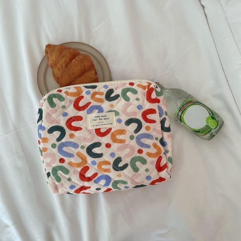 Baby Diaper Bag Cartoon Print Nappy Bag Zipper Handbag Carry Pack Travel Outdoor Diaper Storage Bag Multi Functional Storage Bag