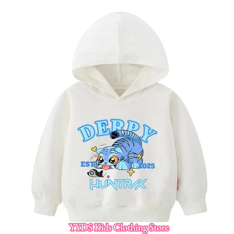 2025 Hot Kpop Dämonenjäger Kinder Charakter Kapuzenpullover Print Pullover Mädchen Herbst Hoodie Neuheiten für den Herbst
