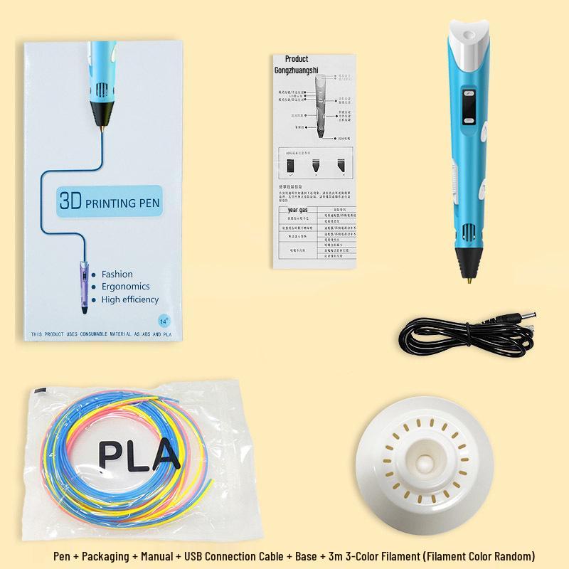 3D Printing Pen for Kids: DIY Brush, Educational Toy, High-Temperature Graffiti Tool