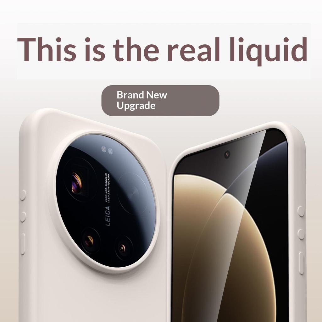 Voor Xiaomi 17 Ultra 5G Hoesje Huidvriendelijk Vloeibaar Siliconen + PC Telefoonhoes