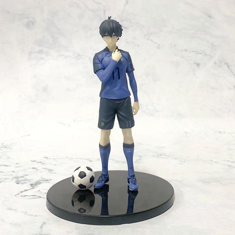 Blue Lock Pvc Collectible Figure With Assembly For Desk Decor
