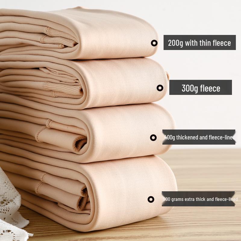 Women's Fleece-Lined Thick Imitation Nylon Leggings - Warm Autumn and Winter One-Piece Tights