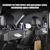 Car Storage Rack Multi-Purpose Vehicle Rear Seat Storage Box with Tissue Cup Holder Leather Backseat Organizer Auto Accessories
