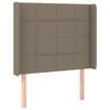VidaXL Tête de Lit à LED Meuble de Chambre à Coucher Accessoire de Lit Simple Tête de Cadre de Lit Intérieur Taupe 3124026