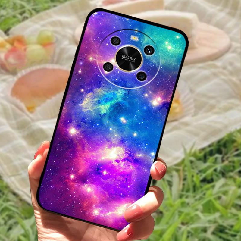 For Honor X 9 4G Case Silicone Soft Marble Protective Covers For Honor X9 Cases Fashion Black Bumper for Huawei Honor X 9 Fundas
