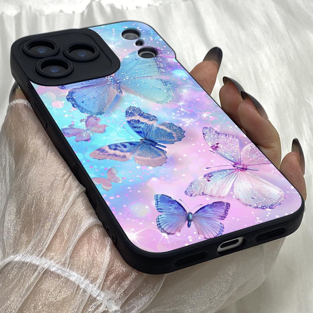 M289 Butterfly Art Angel Eyes Soft Phone Cases for iPhone Samsung Galaxy Xiaomi Rdemi Huawei Honor Infinix Realme OPPO Vivo All Model TPU Case