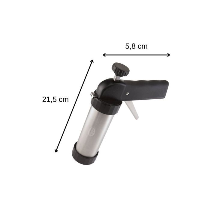 Presse-biscuit - Dr Oetker - ref. 1980 - 12 disques de motif - Alliage d'aluminium - Acier inoxydable