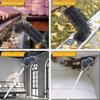 Expandable Rain Gutter Cleaner With Fast Release Mechanism For Easy Assembly Storage And SpiderWebs Removal Tasks
