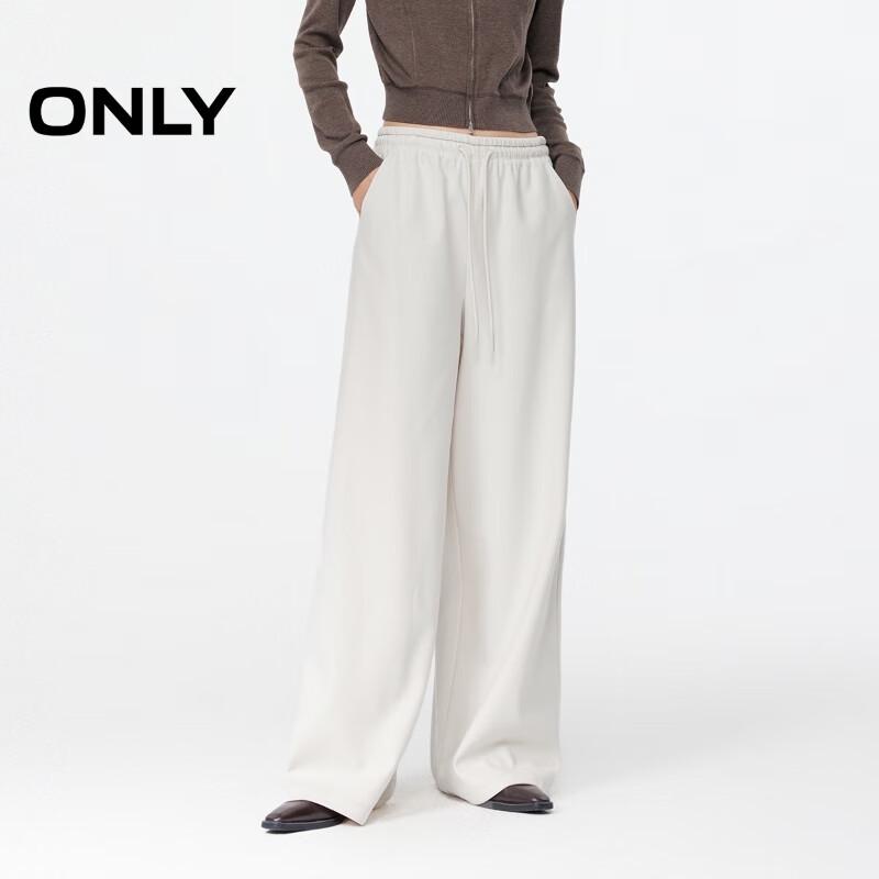 ONLY 2025 Autumn Herringbone Straight-Leg Trousers