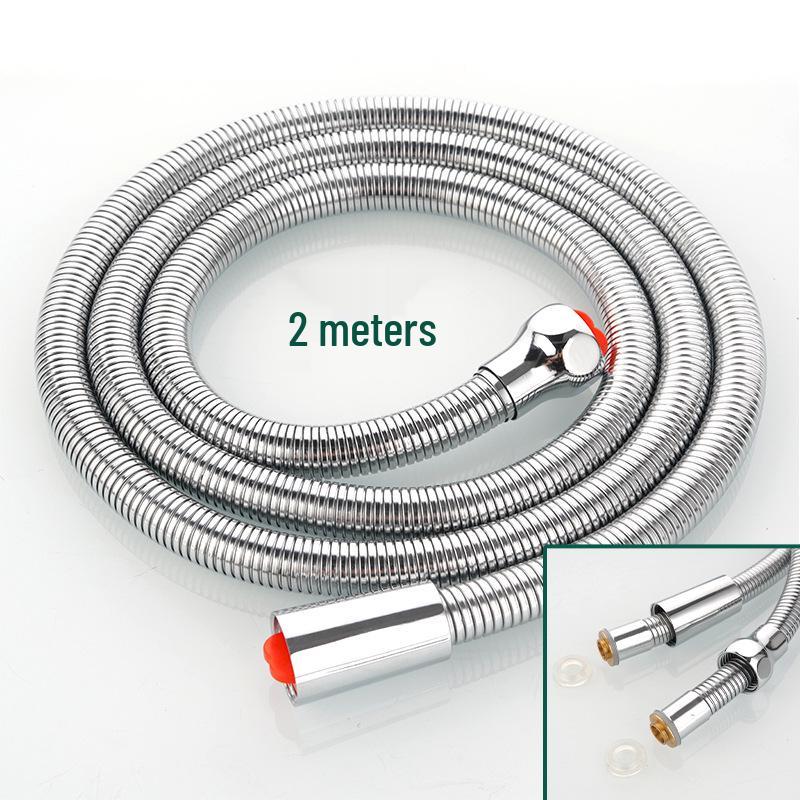Universelles Duschschlauch-Set aus 304 Edelstahl - Verdicktes Metall-Warmwasserbereiter-Zubehörrohr