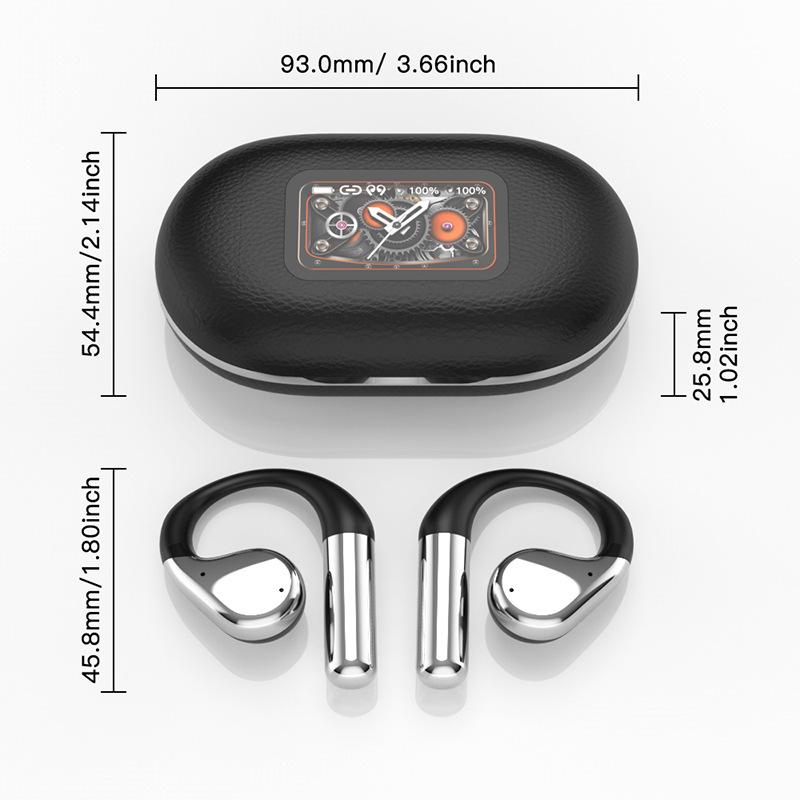 Touch Screen Bluetooth Earphones Do Not Fit Ears Hanging Ear Sports Noise Cancelling Earphones Bluetooth Ultra-long Life