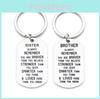 Fashionable Wish Brother/sister Remember You Are Brave Stainless Steel Jewelry