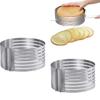 Standardized Cake Layer Cutter Stainless Steel Cake Layered Ring  Mousse Cake