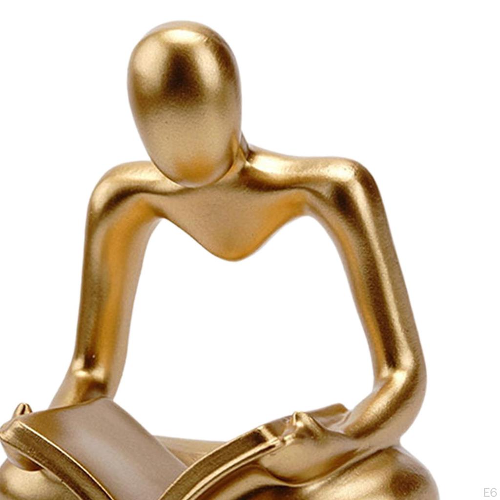 Statua Pensatore Astratto Scultura Figura Umana per Decorazioni Festa Regalo di Compleanno