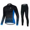 Cycling Suit, Bicycle Winter Men's and Women's Long-sleeved Fleece Suit, Thickened Thermal Overalls