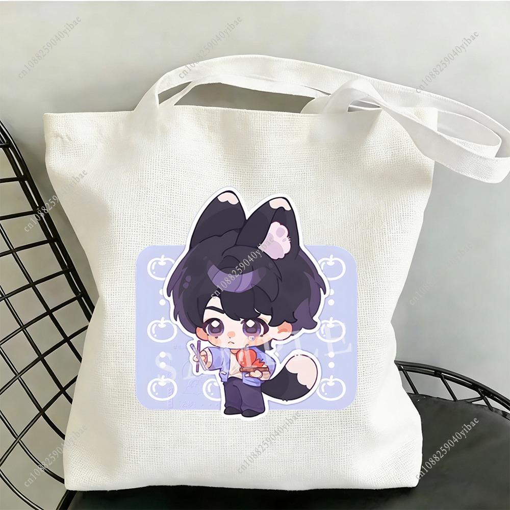 Love and Deepspace Cute Cartoon Puppy Caleb Xia Yizhou Gege 35x40CM Canvas Bag Anime Cosplay Fan Collect Bag Gifts