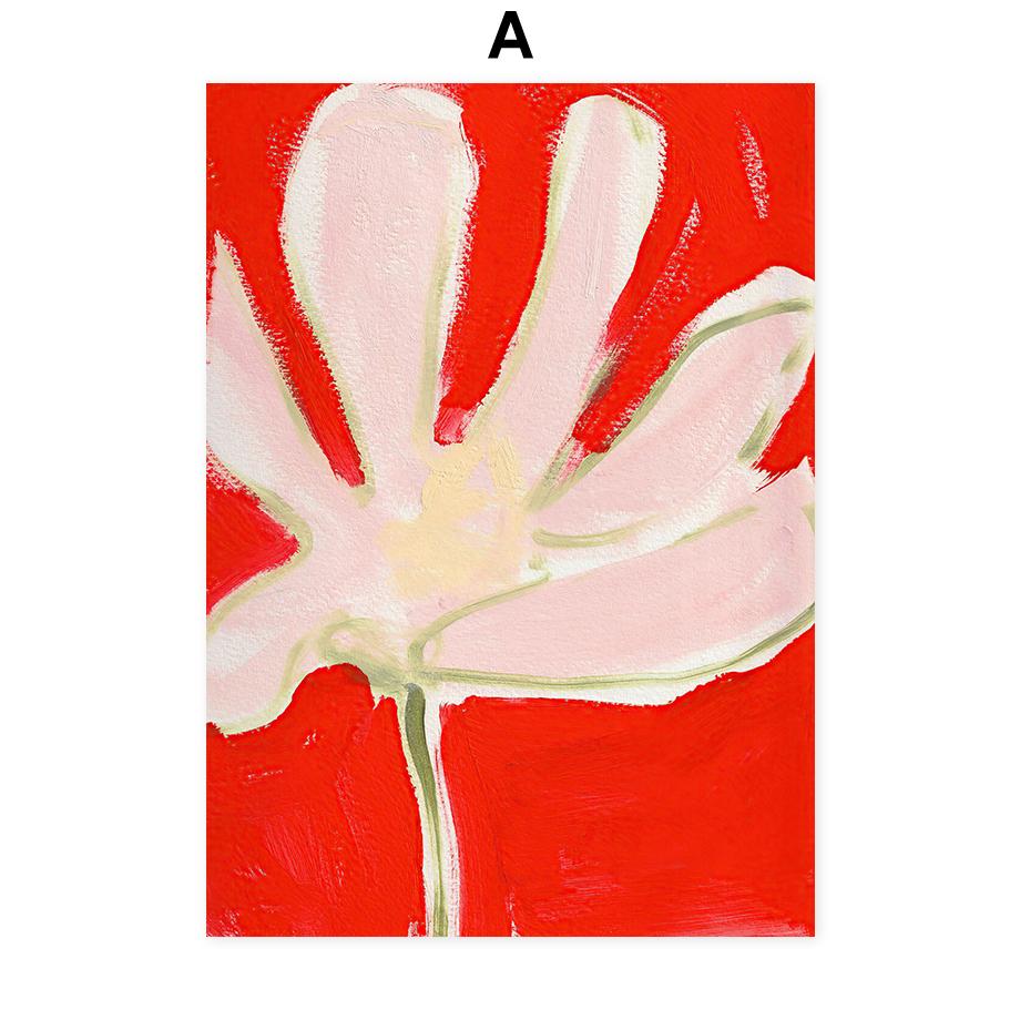 

Абстрактные цветы Ваза Настенное искусство Постеры Принты Холст Декоративная живопись Украшение стены Фрески Картинки Бохо Декор для гостиной 21cm×30cm NoFrame