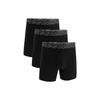 Elastic Letter Logo Slim Fit Boxer Briefs 3 Pack Men Underwear Black 1387425-001