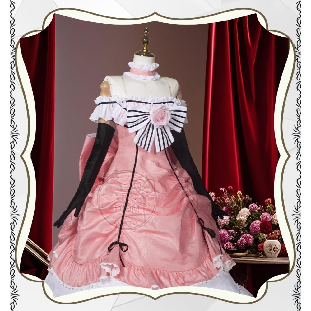 Kuroshitsuji Ciel Robin Cosplay Dress Set, Secondary Anime Stage Role Play Outfit