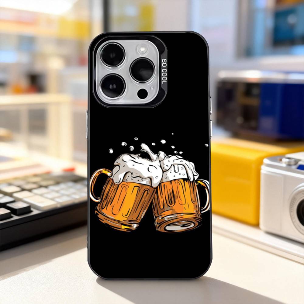 Lnteresting Beer P-Printing Phone Case For iPhone 11,12,13,14,15,16,17,Pro,Max,Plus,E,Air,Mini IMD Matte Black