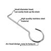 10pcs Durable Kitchen Drain Hook Stainless Steel Floor Drain Handle  Bathroom