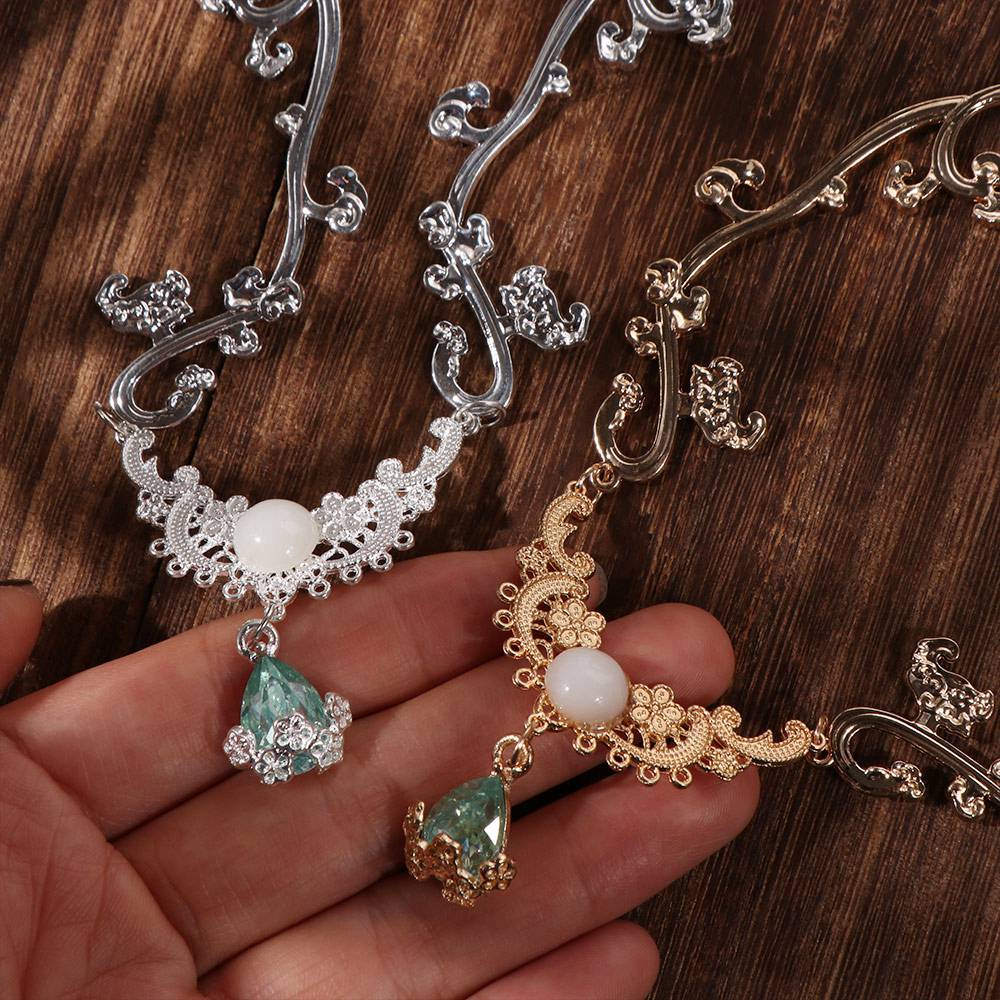 Forehead Crystal Rhinestone Hairband Fairy Hanfu Headdress  Hair Accessories