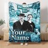 Name Custom Breaking Bad Print Flannel Blanket High Quality Warm Comfortable Cover for All Seasons Perfect for Gifts Home Decor