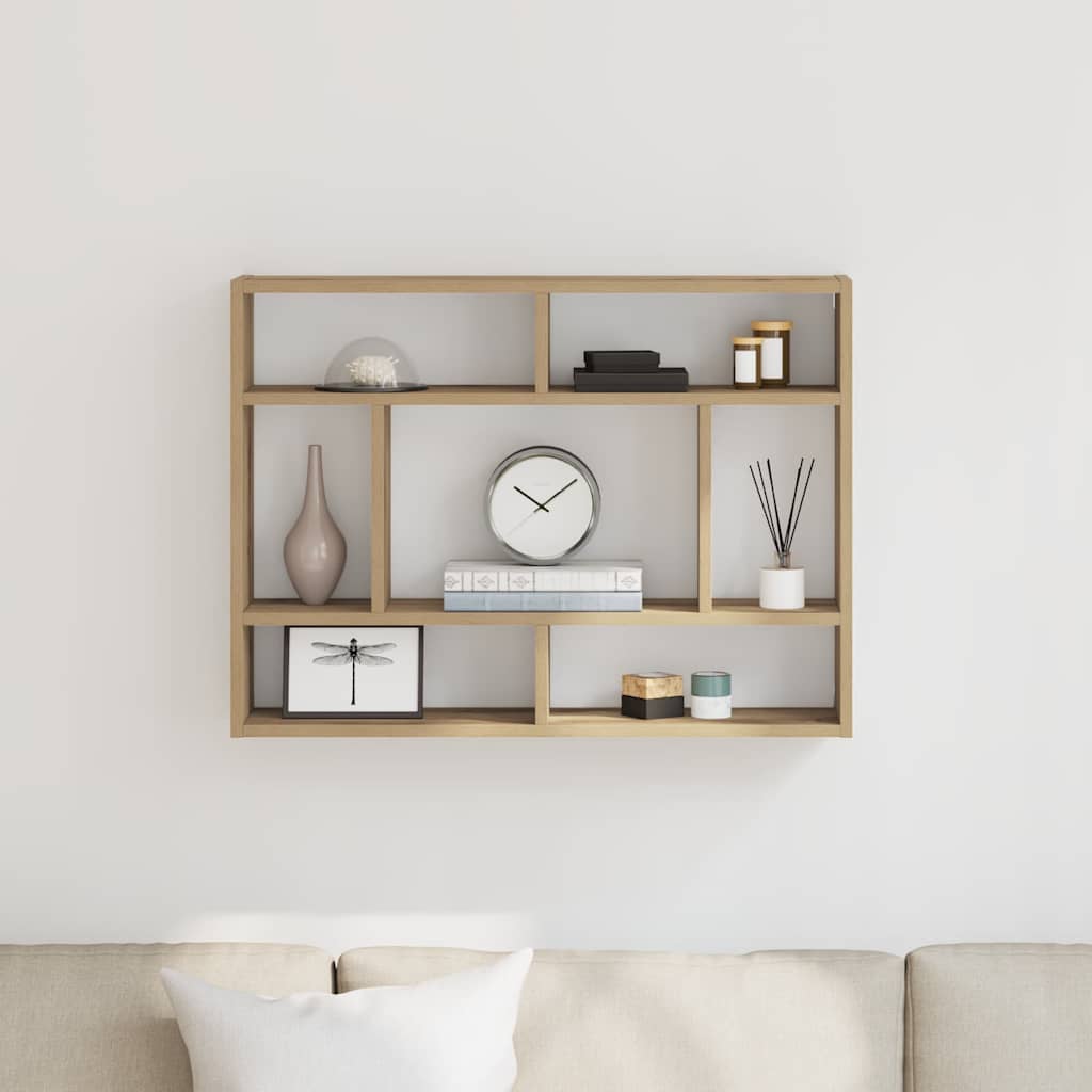 Wall Shelf Artisan Oak 75 X 16 X 55 Cm Wood Based Material