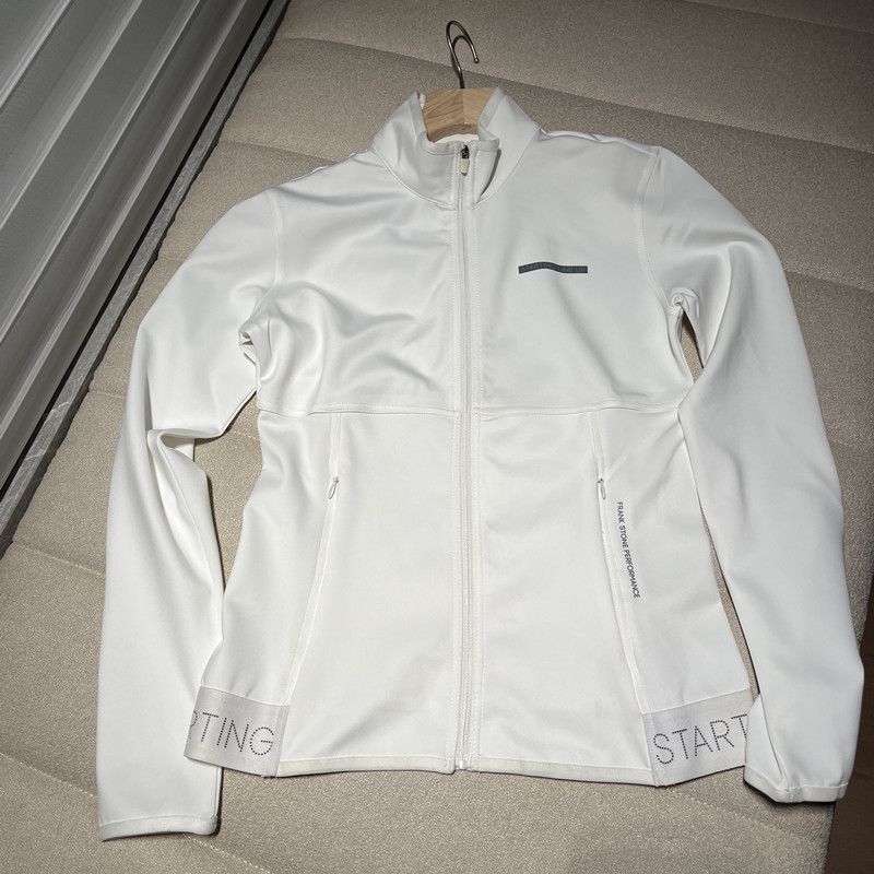 

238 European and American Single Small Stand Collar White Slim fit Temperament Fashion Sports Outerwear Small Jacket White 85