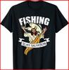 Fishing Is My Salvation Christian Quote Funny Fisherman Black T-Shirt S-5XL