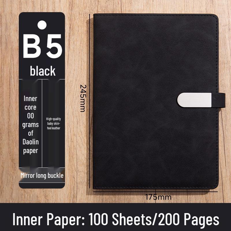 Personalized A5 Soft Leather Notebooks with Logo Printing: Custom Covers & Pages for Office Use