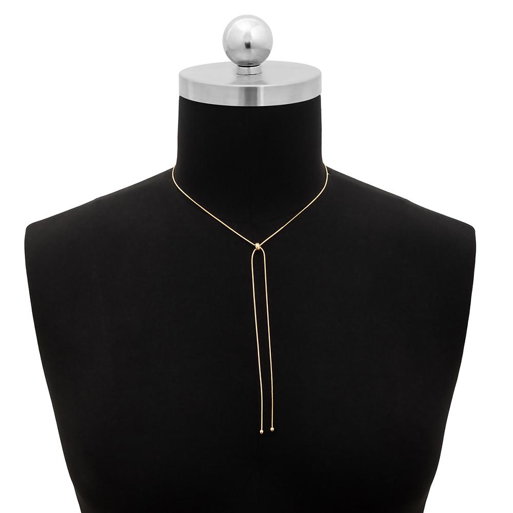 

1PC Snake Copper Chain Choker Tassel Necklace for Women Girl Fine Link on Neck with Ball Pendant Temperament Party Jewelry Gifts
