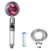VILOYI Shower Head Water Saving High Pressure Handheld Turbo Propeller Showerhead Adjustable Water Flow Bathroom Filter Nozzle