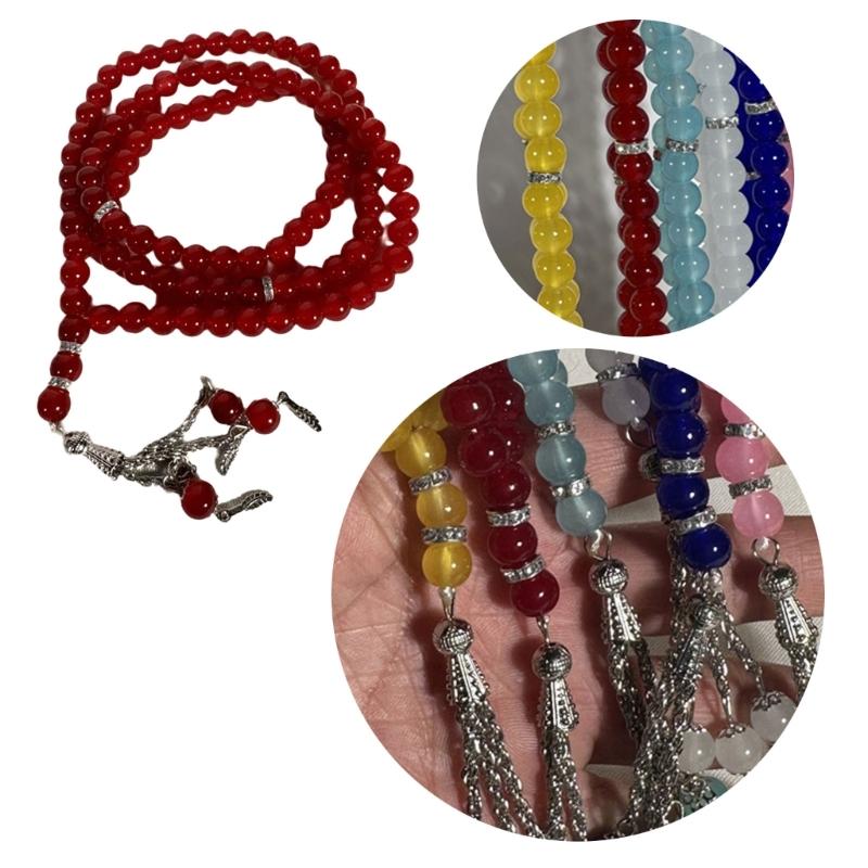 Islamic Tasbih Prayer Bead Bracelet Muslims Rosary Beaded Handchain Worship Supplies Accessory Unique Religion Eid Gift