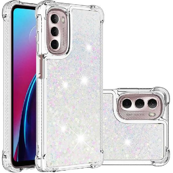 Błyszczące etui na telefon z brokatem dla Motorola Moto G Stylus 5G 2022 Etui Ruchomy piasek Miękkie silikonowe TPU Odporny na wstrząsy Bumper Etui ochronne Kompatybilne z Moto G