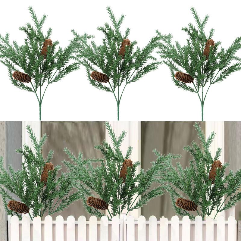 Artificial Green Plant Landscaping, Potted Landscape, Artificial Tree, Indoor Staircase, Lower Corner, Decorative European-Style Plant Simulation