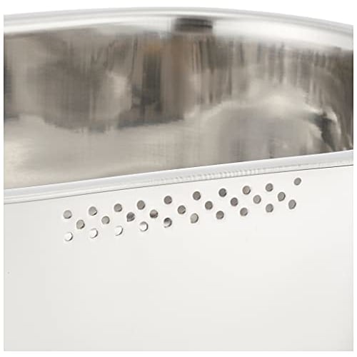 Pearl Metal Slim Oval Washtub, 34 x 23 cm, Stainless Steel, At Aqua, HB-4147, Silver