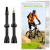 2pcs Bicycle Tubeless Rim  Valves Aluminum Alloy Copper Rubber MTB Mountain Bike Tubeless Rim  Valves