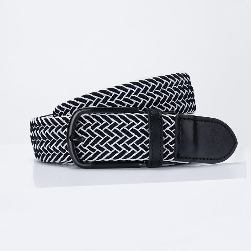 Men's Tactical Nylon Pin Buckle Belt - Woven Leather for Outdoor & Workwear