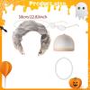 Grandma Halloween with Glasses, Fun And Comfortable Decoration, Old Grandmother Costume, for Shows,