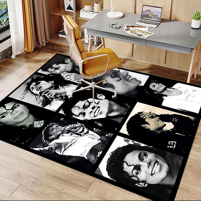 Michael Jackson'S Legacy Carpet For Playroom Bedroom Living Room Sofa Home Decorkids Game Area Rug Nonslip Floor Mat