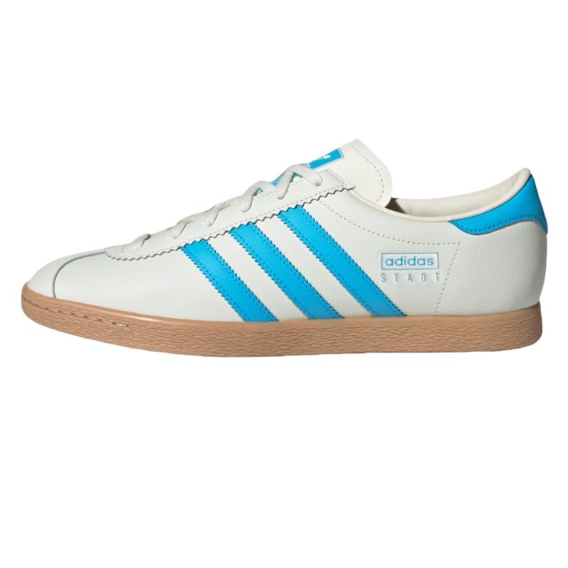 

Adidas Originals Stadt Low Top Skateboard Shoes Unisex White Blue - JR9566 37