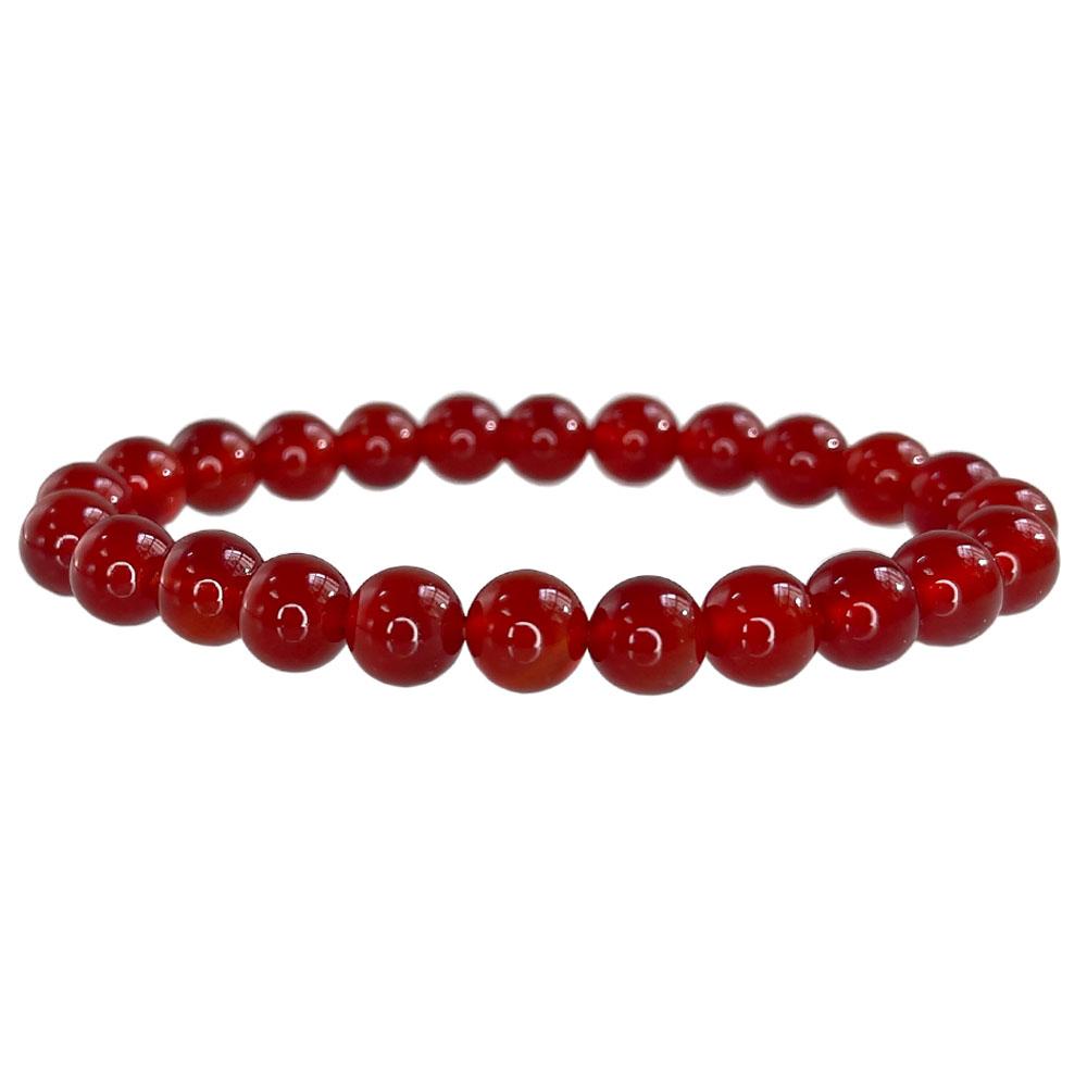 Natural Stone Beaded Bracelet 6-10mm Stretch Yoga Jewelry - Tiger Eye Turquoise Agate Jasper Healing Bangles for Women Men