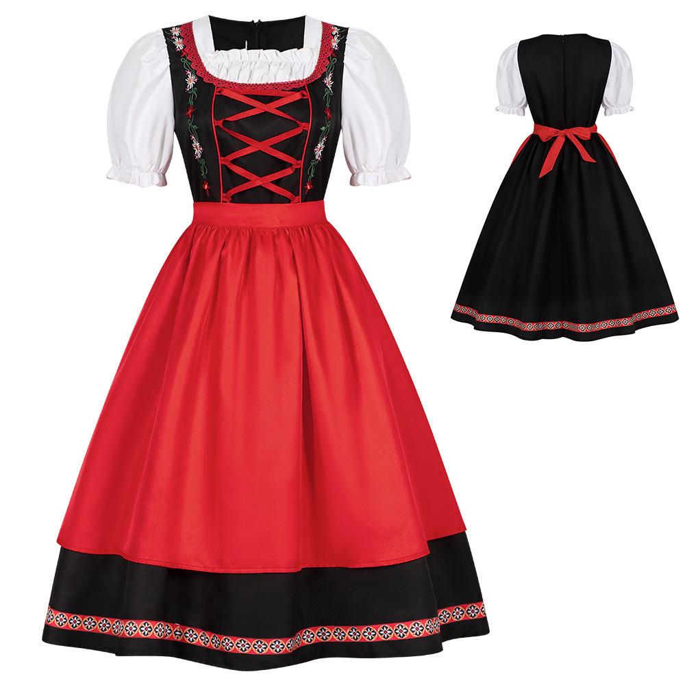 Munich Beer Festival Halloween Cosplay Embroidered Skirt Costume