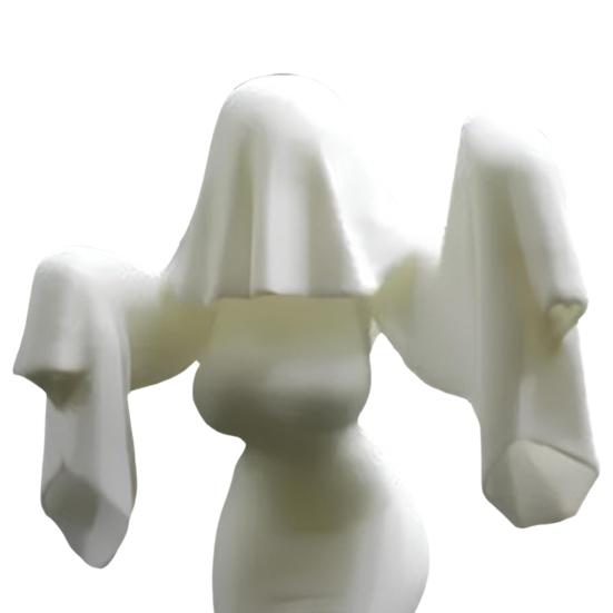 Ghost Female Figurine Gothic Ghost Bride Statue Halloween Spooky Lady Statue for Home Party Centerpiece Haunted House Decor