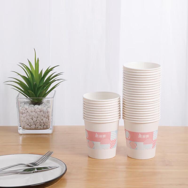 Meiliya 210ml Disposable Paper Cups (100-Count)