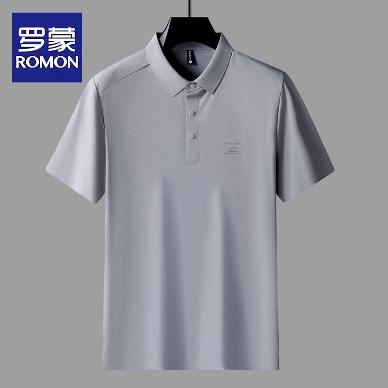 ROMON Men s 2026 New Plus Size Summer Casual Polo Shirt 4XL