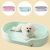 Elastic Flower Fencing Small Cat Bed Cushion Summer Breathable Cooling Dog Bed for Medium Dog Cushion Cat Basket Accessories