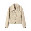 Women's Cotton-Linen Lapel Workwear Jacket