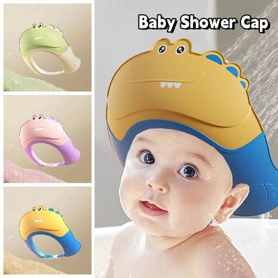 Nouvelle Bonnette de Bain Mignonne en Forme d'Animal Protection Yeux Oreilles Douce Bonnet de Bain pour Bébé Réglable Imperméable Bonnet de Bain pour Enfants Pour